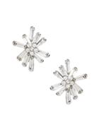 Banana Republic Womens Floral Starburst Stud Earring Clear Size One Size
