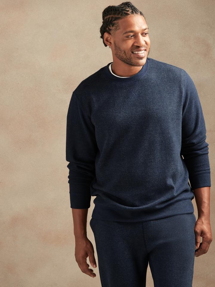 Brushed Waffle-knit T-shirt