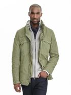 Banana Republic Convertible Military Jacket Size L Tall - New Moss