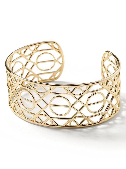 Banana Republic Tangier Tile Cuff Size One Size - Gold