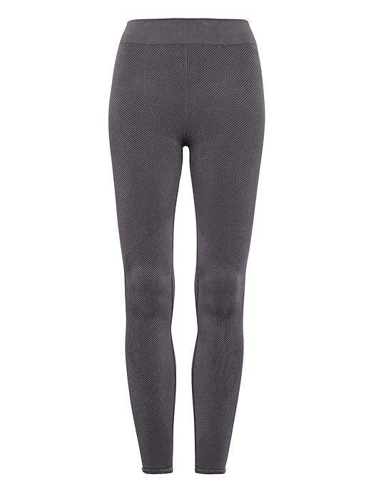 Banana Republic Womens Life In Motion Cropped Ribbed Legging Volcanic Gray Size M
