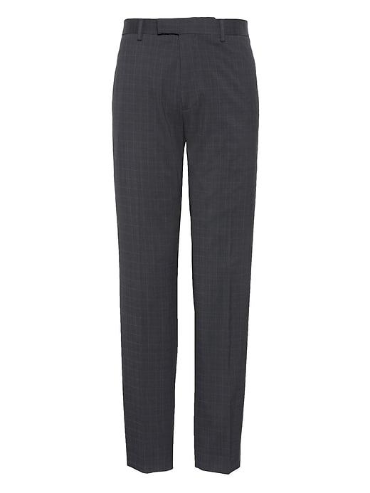 Banana Republic Mens Athletic Tapered Performance Stretch Wool Dress Pant Pacific Blue Size 35w