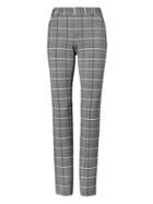 Banana Republic Womens Sloan Skinny-fit Plaid Pant Heather Gray Size 10