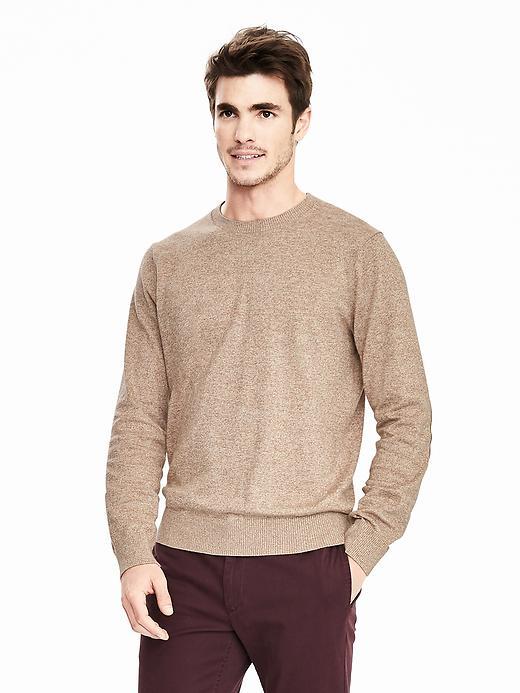 Banana Republic Mens Pima Cotton Cashmere Crew Pullover Size L Tall - Mojave