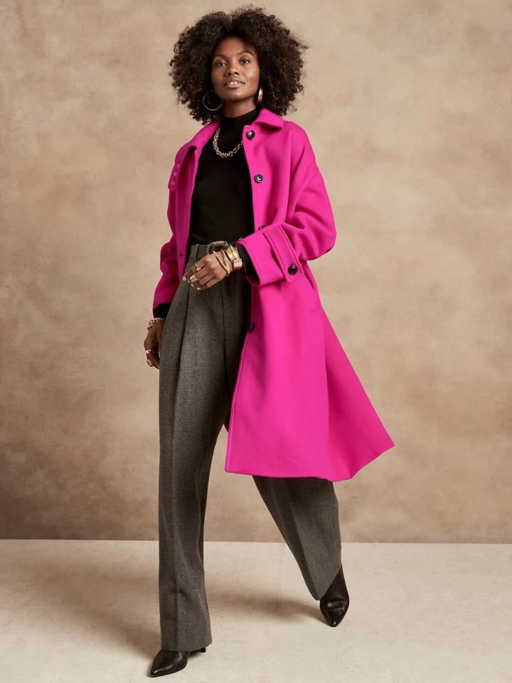 Italian Melton Cocoon Coat