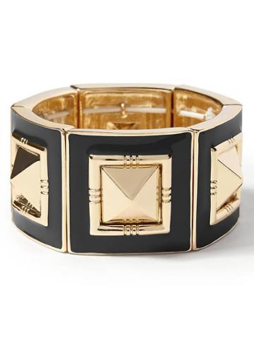 Banana Republic Pyramid Stretch Bracelet - Black