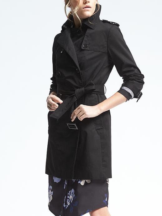 Banana Republic Classic Trench - Black