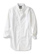 Banana Republic Mens Slim Fit Custom 078 Wash White Shirt Size L Tall - White