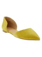 Banana Republic Womens Aiden D'orsay Flat Size 10 - Yellow