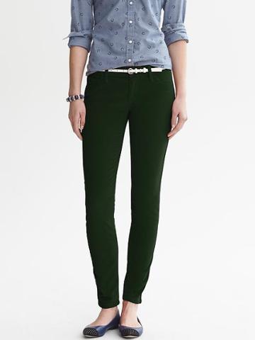 Banana Republic Skinny Ankle Cord - Country Green