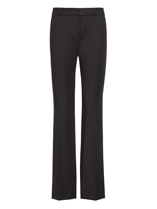 Banana Republic Womens Logan Trouser-fit Machine-washable Bi-stretch Pant Black Size 14