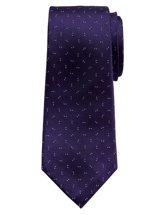 Banana Republic Mens Double Dot Silk Tie Size One Size - Purple Candy