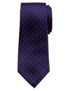 Banana Republic Mens Double Dot Silk Tie Size One Size - Purple Candy