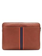 Banana Republic Mens Large Leather Pouch Whiskey Brown Size One Size