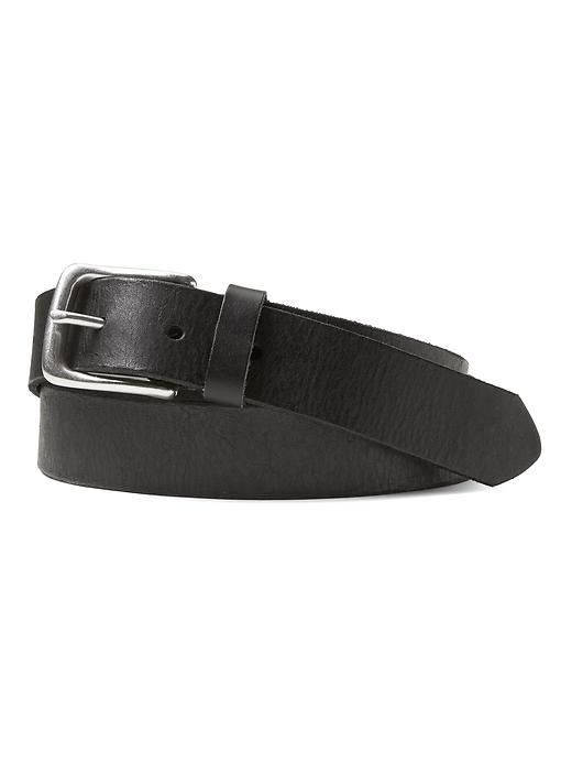 Banana Republic Mens Cross Stitch Dress Belt - Black
