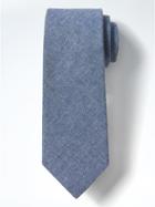 Banana Republic Mens Linen Cotton Nanotex Tie - Light Blue