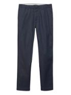 Banana Republic Mens Emerson Straight Heathered Rapid Movement Chino Pant French Navy Blue Size 35w