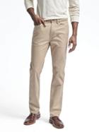 Banana Republic Mens Slim 5 Pocket Stretch Pant - Graham Cracker