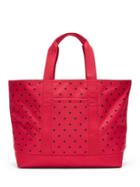 Banana Republic Womens Polka Dot Large Tote Bag Red & Navy Blue Polka Dot Size One Size