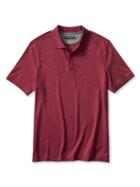 Banana Republic Mens Luxe Touch Polo Size L Tall - Burgundy