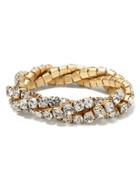 Banana Republic Rectangle Twist Bracelet Size One Size - Gold