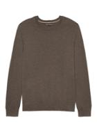 Banana Republic Mens Extra-fine Italian Merino Wool Crew-neck Sweater Rich Chocolate Size Xs