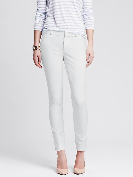 Banana Republic Sloan Fit Slim Ankle Pant Size 0 Regular - White