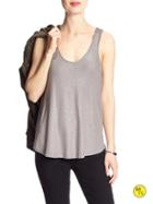 Banana Republic Factory Metallic Twist Back Tank Size L Petite - Cloudburst