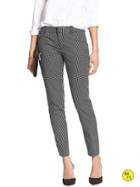 Banana Republic Womens Factory Sloan Fit Slim Ankle Pant Size 0 - Black And White Print