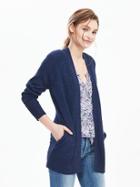 Banana Republic Womens Sequined Cardigan Size L - Navy
