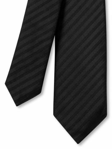 Banana Republic Silk Monochrome-stripe Skinny Tie - Black