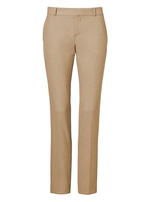 Banana Republic Womens Petite Ryan Slim Straight-fit Luxe Brushed Twill Pant Camel Size 00