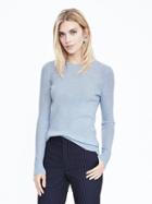 Banana Republic Extra Fine Merino Wool Crew Pullover Size L - Light Blue