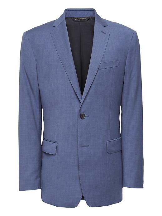 Banana Republic Mens Standard Blue Italian Wool Suit Jacket Comet Blue Size 48