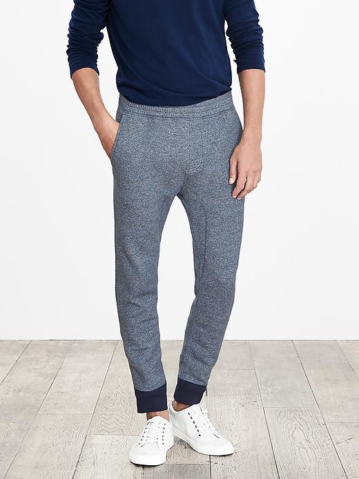 Banana Republic Mens Navy Knit Jogger Pant Size L - Navy