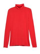 Banana Republic Womens Petite Threadsoft Turtleneck T-shirt Vamp Red Size Xs