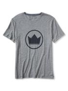 Banana Republic Crown Graphic Tee - Medium Gray Heather