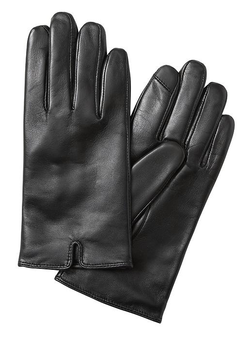 Banana Republic Womens Classic Leather Glove Black Size S