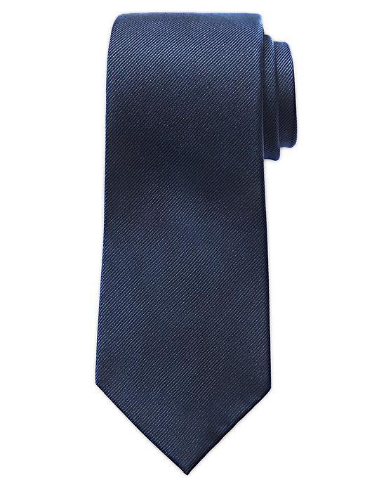 Banana Republic Mens Solid Silk Tie Size One Size - Blue