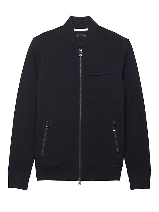 Banana Republic Mens Twill Bomber Jacket Navy Size L