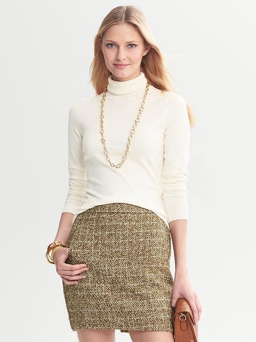 Banana Republic Essential Turtleneck - Cream