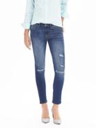 Banana Republic Womens Medium Wash Skinny Ankle Jean Size 0 Short - Medium Wash