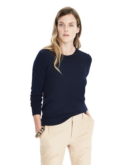 Banana Republic Merino Crew Sweater - Navy