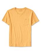 Banana Republic Mens Soft Wash Pocket Tee Size L - Light Golden
