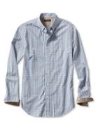 Banana Republic Mens Tailored Slim-fit Soft-wash Micro-gingham Shirt Black Coffee Size Xs
