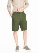 Banana Republic Mens Aiden Slim Cargo Short (11&quot;) Size 28w - Light Green/grey