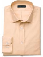 Banana Republic Mens Orange Sherbert Classic Fit Non-iron Shirt - Orange Sherbert