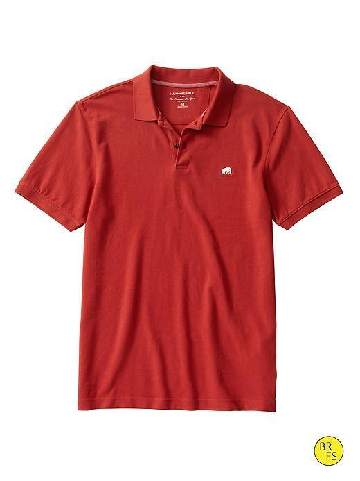 Banana Republic Factory Elephant Logo Polo - Dark Saffron