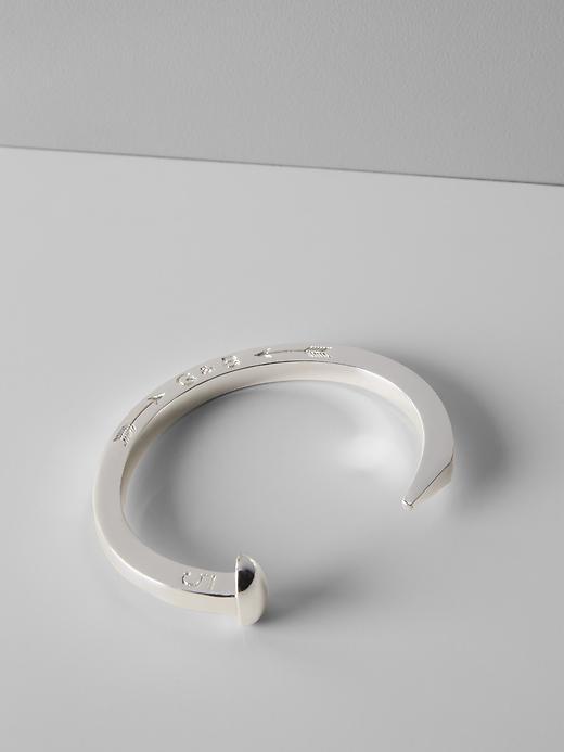 Banana Republic Womens Giles &amp; Brother Silver Original Railroad Spike Cuff Size One Size - Silver