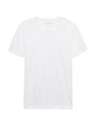 Banana Republic Mens Vintage 100% Cotton V-neck T-shirt White Size M
